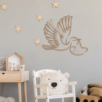 Image of Stork - Copper Copper Decorative Metal Wall Accessory