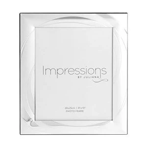 image of 8" x 10" - Impressions Silver Plated Photo Frame with Swirl