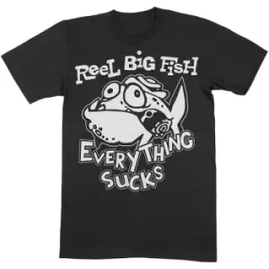 Image of Reel Big Fish - Silly Fish Unisex XX-Large T-Shirt - Black