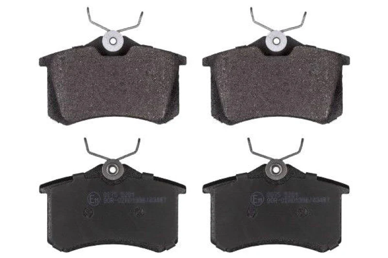 Image of SWAG 30 91 6488 Brake pad set Rear Axle, excl. wear warning contact, with anti-squeak plate Brake Pad Set,disc brake (402)