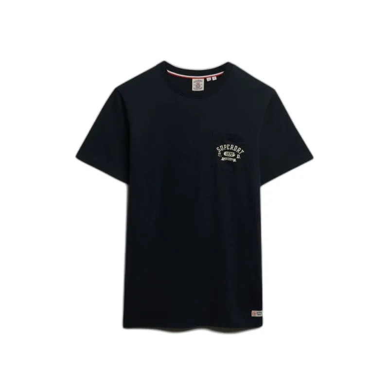 Image of Superdry T-Shirt Superdry Vintage Prep Relaxed Bleu Male XL