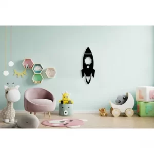Image of Roket Black Decorative Metal Wall Accessory