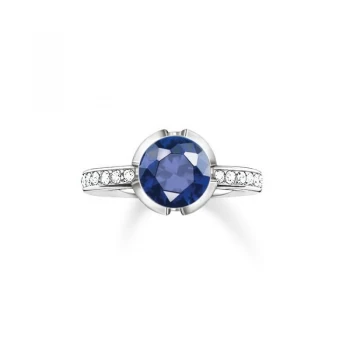 Image of Ladies Thomas Sabo Sterling Silver Size O Glam & Soul Signature Line Ring
