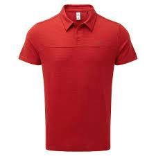 image of Tog 24 Crimson Adney Performance Stripe Polo Shirt - M - red