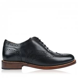 Image of Full Circle Brogue Shoes - Black