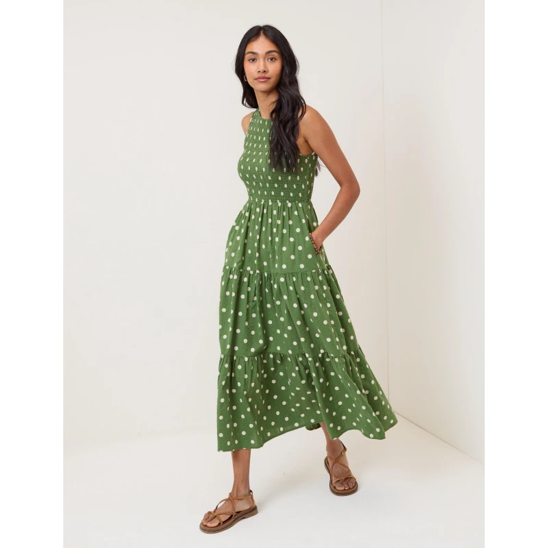 Image of Nobodys Child NC Charlie Midi Dress Green female 8 (XS)