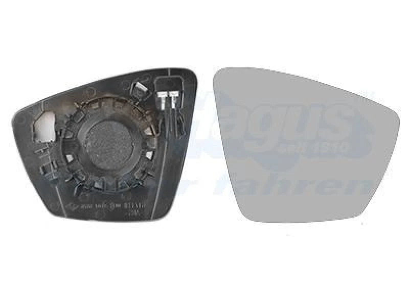 Image of VAN WEZEL Wing mirror glass VAN WEZEL 7643838