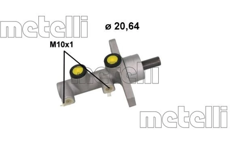Image of METELLI Brake master cylinder METELLI 05-1223