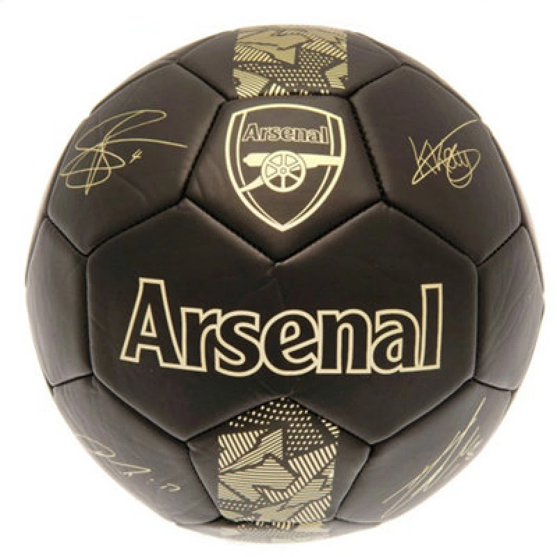 Image of Nal Fc Phantom Signature Football Matt Black/gold (5)