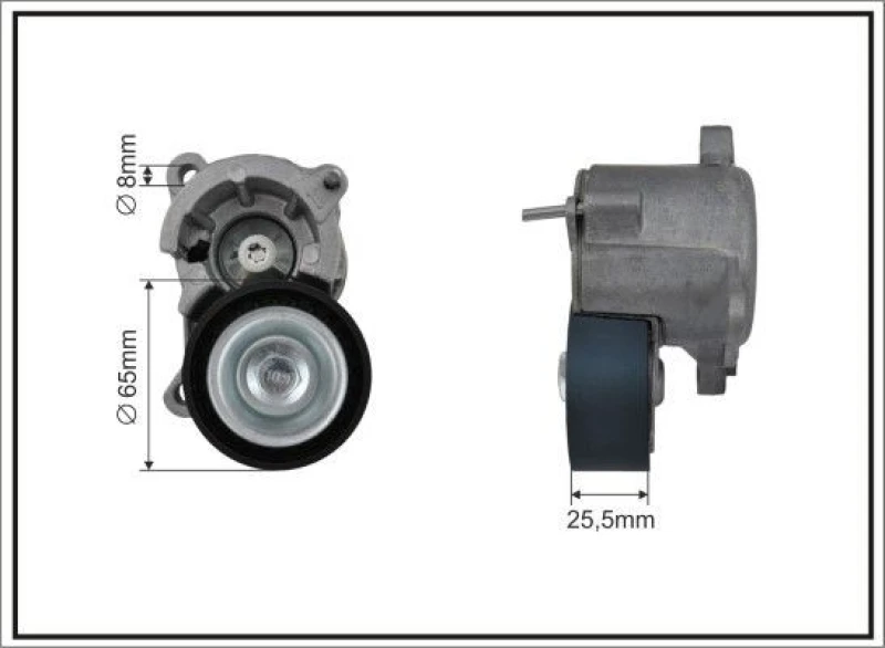 Image of CAFFARO Tensioner Lever, v-ribbed belt CAFFARO 100500SP