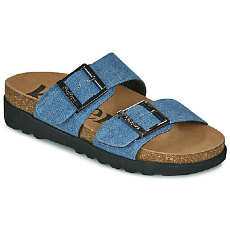 Image of Kickers Kick Lisa Mules with Double Straps Denim Blue Women 36 (3.5);38 (5);39 (5.5 to 6)