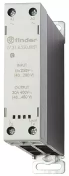 Image of Finder 30 A SPNO Solid State Relay, Zero Crossing, DIN Rail, 480 V ac Maximum Load