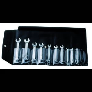 Image of Bahco 1931M/10T Double-ended open ring spanner set 10 Piece