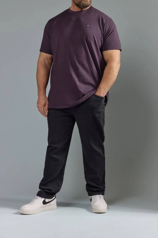 Image of BadRhino BadRhino Men Knitted Denim Jeans in Black Size: 38R Black 38R Male 5063589037596