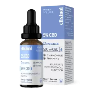 Image of Elixinol Dreams 500mg CBD Water Soluble Oil 10ml