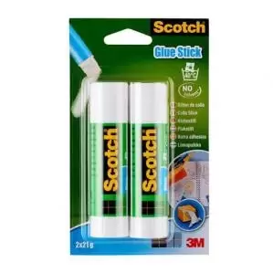 image of Scotch Permanent Glue Stick 21g Pack 2 7100115623 38788MM