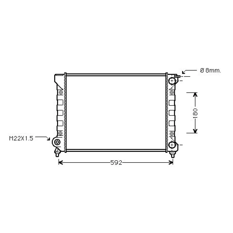 Image of Engine radiator DIEDERICHS DCM3382