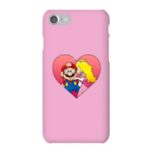 image of Nintendo Super Mario Peach Kiss Phone Case - iPhone 7 - Snap Case - Gloss