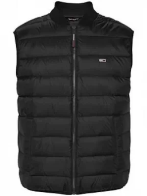 Image of Tommy Jeans Tommy Jeans Tjm Packable Padded Light Down Gilet, Black, Size 2XL, Men