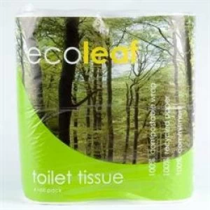 image of Suma Ecoleaf Toilet Tissue 4 Pack