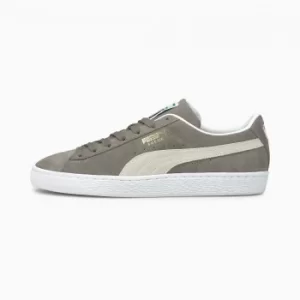 Image of Womens PUMA Suede Classic Xxi Trainers, Steel Grey/White Size 11 Shoes