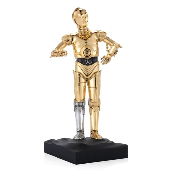 image of Star Wars By Royal Selangor 017927E LIMITED EDITION Gilt C-3PO Figurin Colour - Black