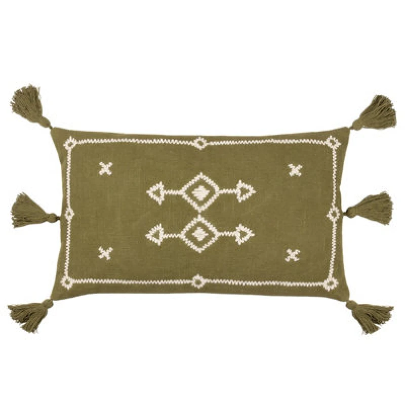 Image of Yard Folis Geometric Cushion Khaki