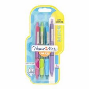 image of PaperMate InkJoy Ball Point Pen 300RT FUN 4pk