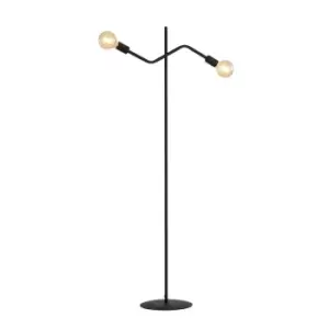 Image of Frix Black Multi Arm Floor Lamp 2x E27