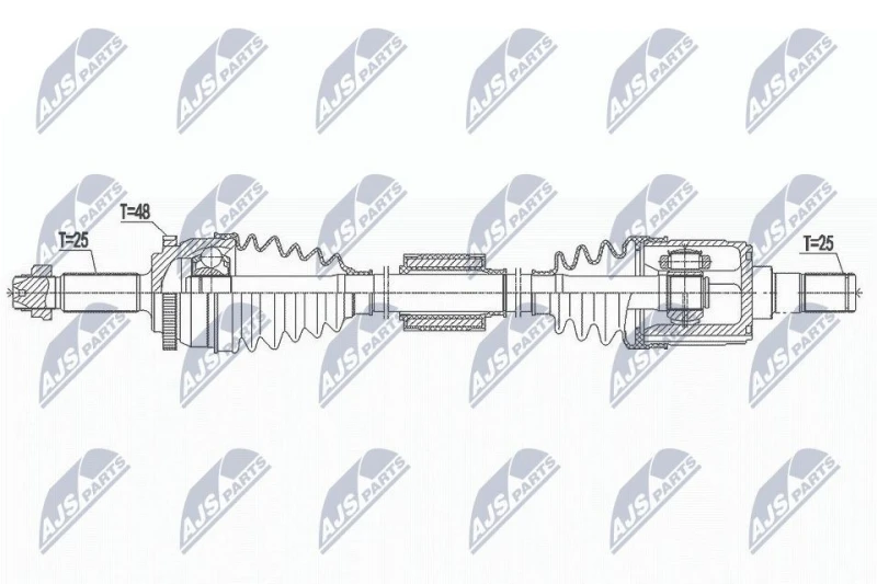 Image of NTY Drive shaft NTY NPW-HY-555