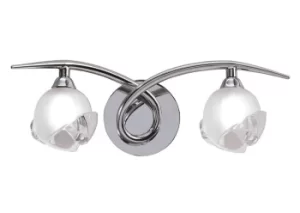 Image of Fragma Wall Lamp Switched 2 Light G9, Polished Chrome