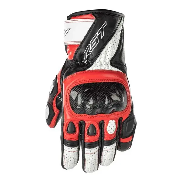 Image of RST Stunt III Ce Mens Glove Black White Red 8
