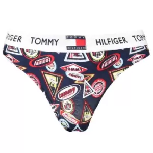Image of Tommy Bodywear 85 Cotton Bikini Bottoms - Blue