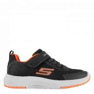 Image of Skechers on childrens trainers - Grey/Orange