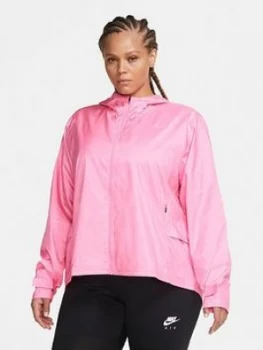 image of Nike Curve Running Essential Jacket - Pink, Size 22-24=2X, Women