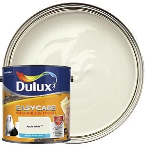 Image of Dulux Easycare Washable & Tough Apple White Matt Emulsion Paint 2.5L