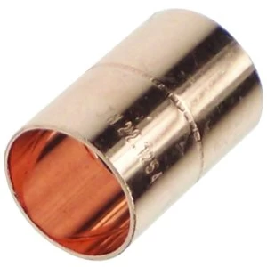 Image of Wickes End Feed Straight Coupling - 15mm Pack of 50