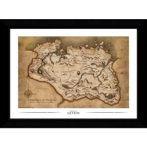 Image of Skyrim Map Collector Print