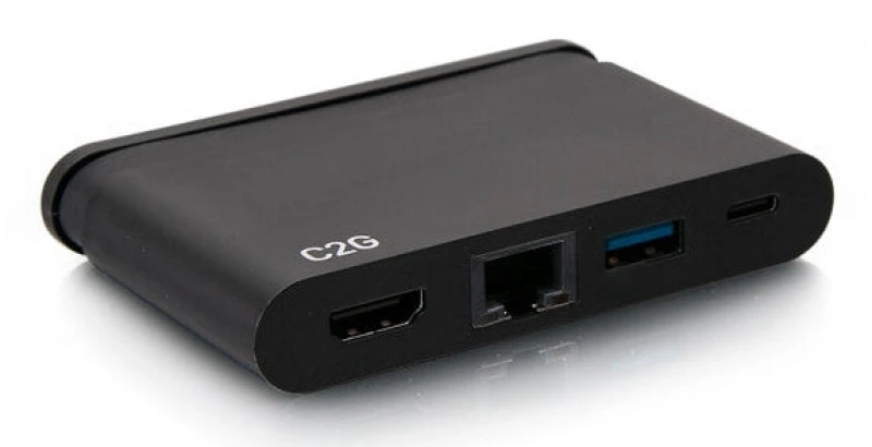 Image of C2G USB C Dock with HDMI. USB. Ethernet. USB C & Power Delivery up