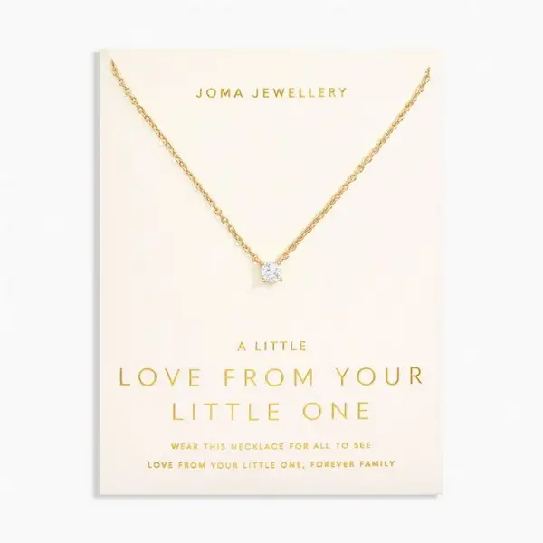 Image of Love From Your Little Ones One Gold Plated 46cm + 5cm Necklace 6915