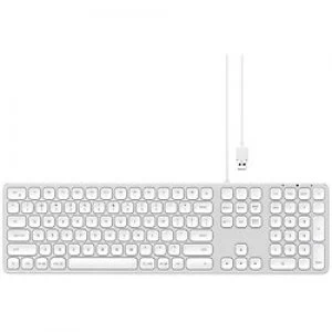 image of Satechi Wired Keyboard Aliminium QWERTY UK for Mac USB-A Silver