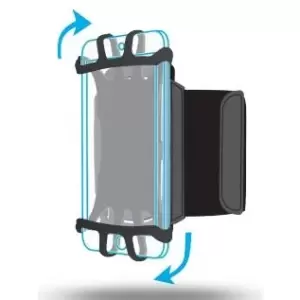 Image of Mobilis ARM BAND 4-6IN . mobile phone case 15.2cm (6") Armband case Black