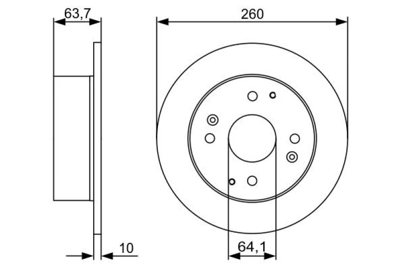 Image of Brake disc Bosch 0 986 479 504
