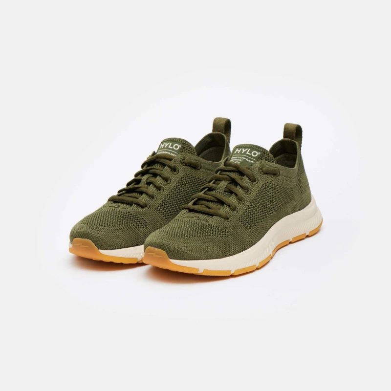 Image of Hylo Athletics Unisex At Light Low-Top Trainers Khaki unisex 3 (36)