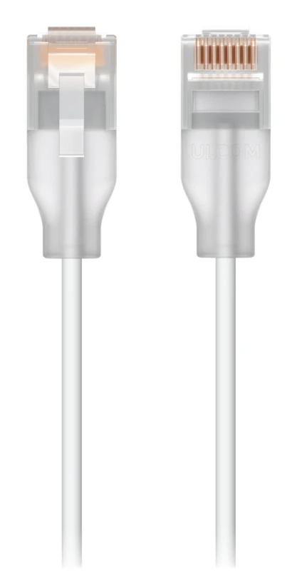 Image of Ubiquiti UACC-Cable-Patch-EL-0.15M-W networking cable Translucent. Whi