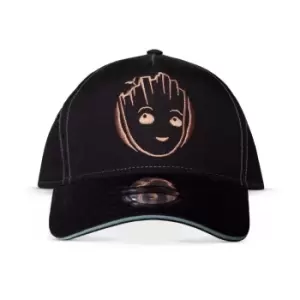 image of Marvel Guardians of the Galaxy I Am Groot Adjustable Cap, Black...