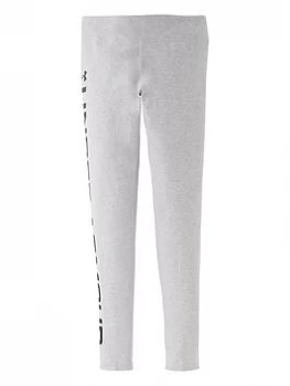 Image of Urban Armor Gear Girls Sportstyle Branded Leggings - Grey, Size M=9-10 Years, Women