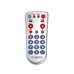 image of Vivanco 2-in-1 Big Button Universal Remote