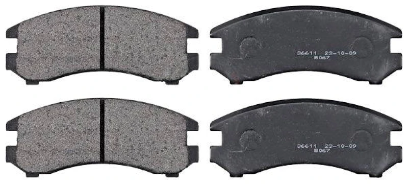 Image of A.B.S. 36611 Brake pad set without integrated wear sensor Brake Pad Set,disc brake (402)