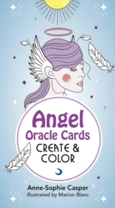 Image of Angel Oracle Cards: Create And Color : 33 Customizable Cards and Step-by-Step Guidebook for Guidance and Self-Reflection Cards